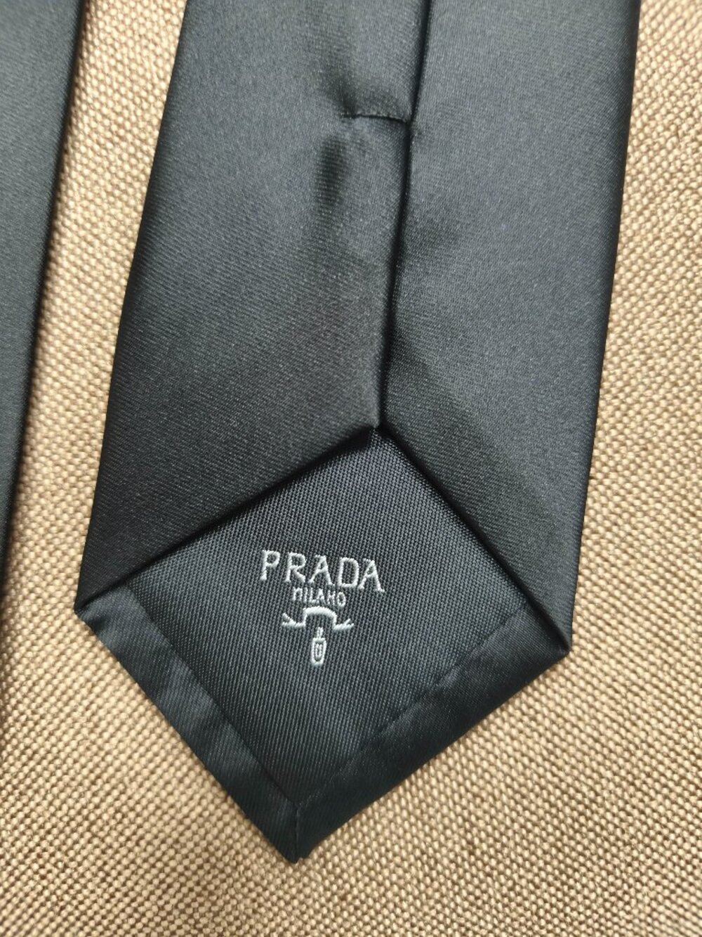 Unisex Prada Black Tie New with Box🖤 - Understated Luxury💵 - Picture 7 of 7